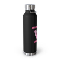 Butterfly Breast Cancer Awareness 22oz Insulated Water Bottle