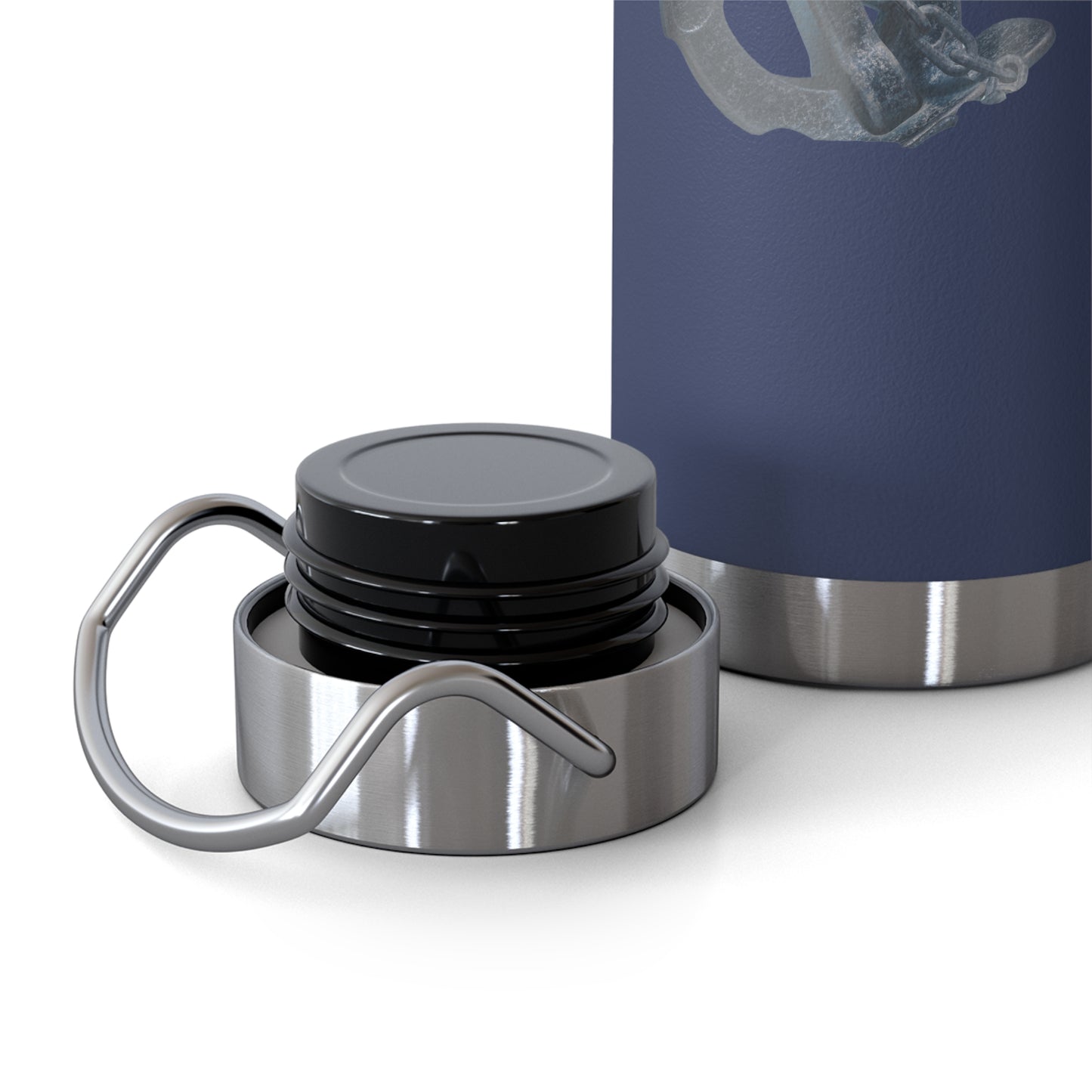 "Anchored in the Lord" 22oz Insulated Water Bottle — White