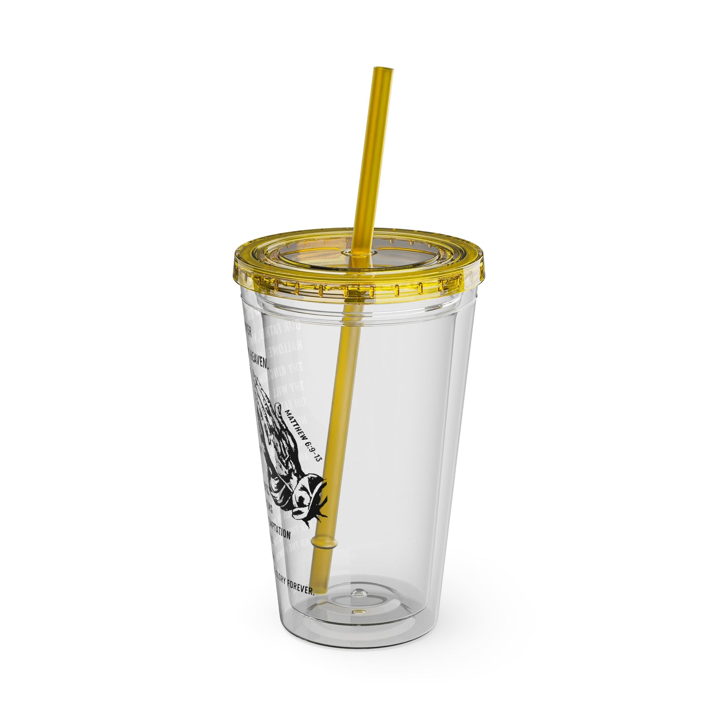 The Lord's Prayer 16oz Tumbler with Straw