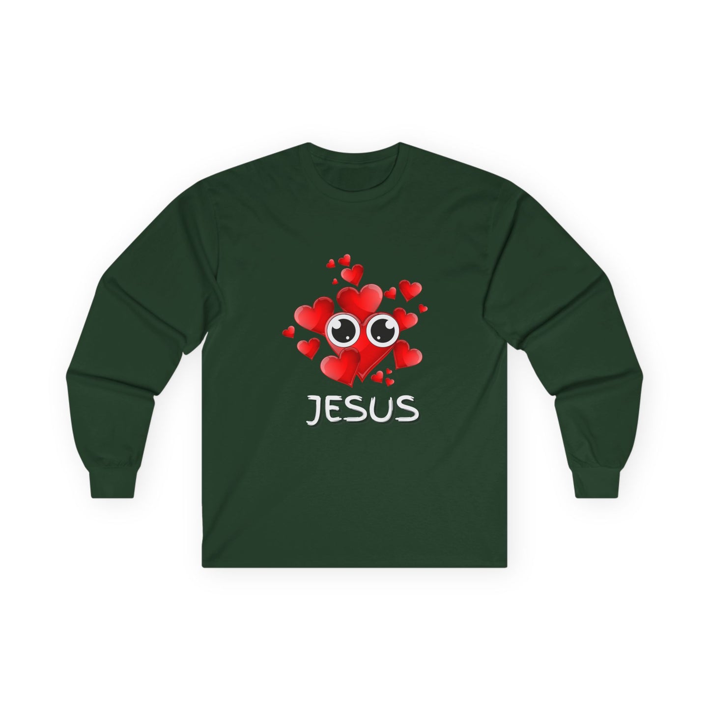Eye Love Jesus Long-Sleeve - White
