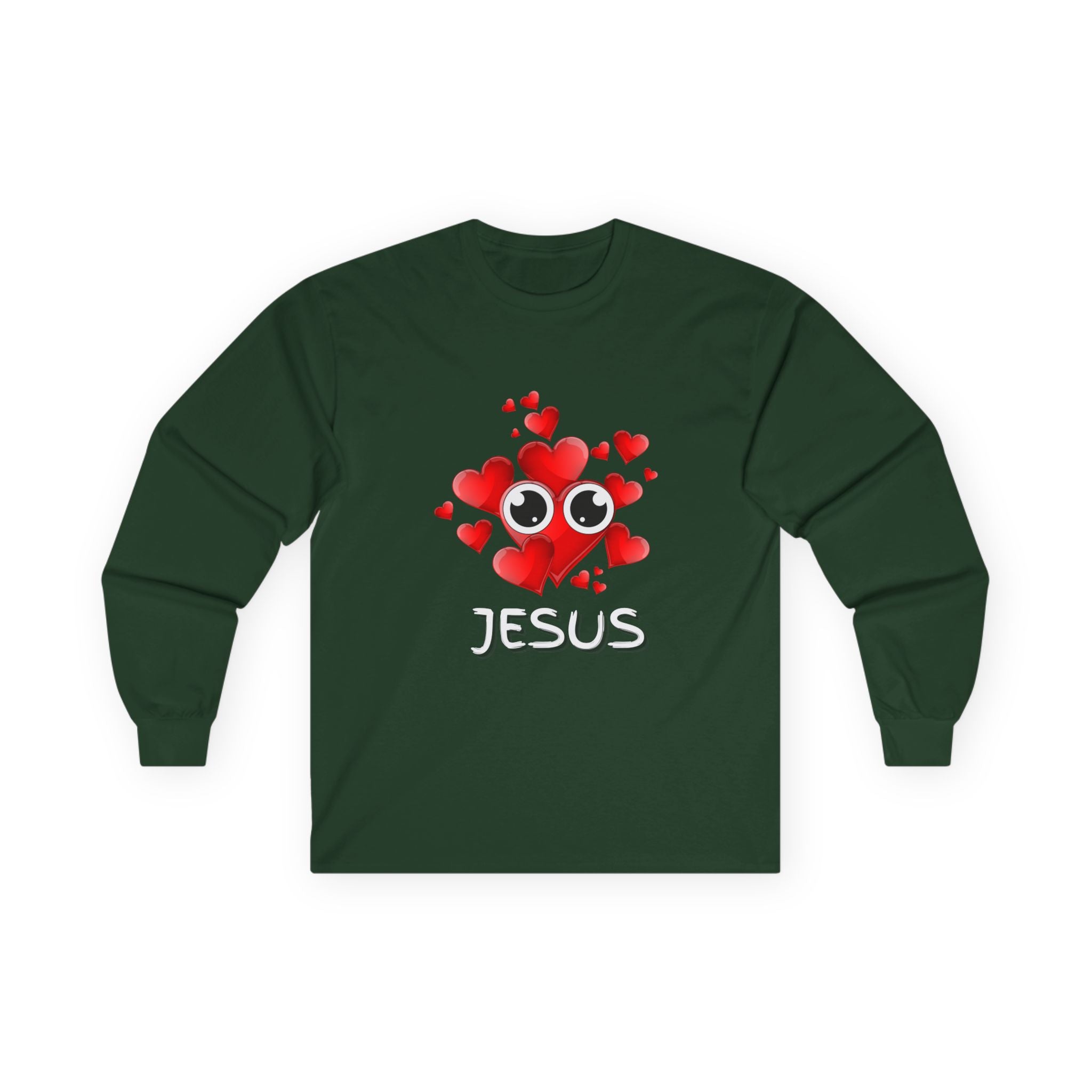 Eye Love Jesus Long-Sleeve - White