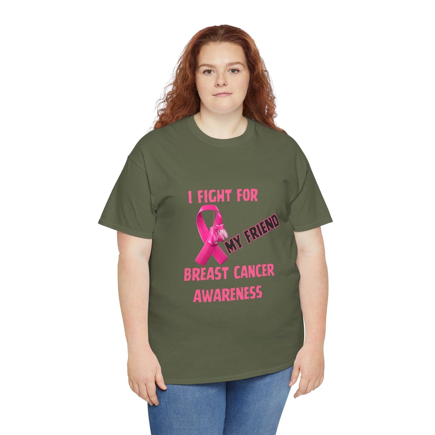 I Fight For My Friend Pink Ribbon Shirt
