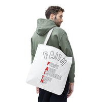FAITH: Forget About Impossible, Trust Him Tote - White