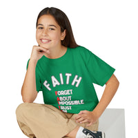 Forget About Impossible, Trust Him Youth Christian Tee