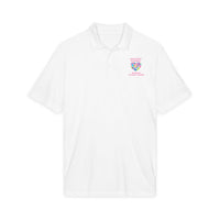 Breast Cancer Heart Ribbon Polo