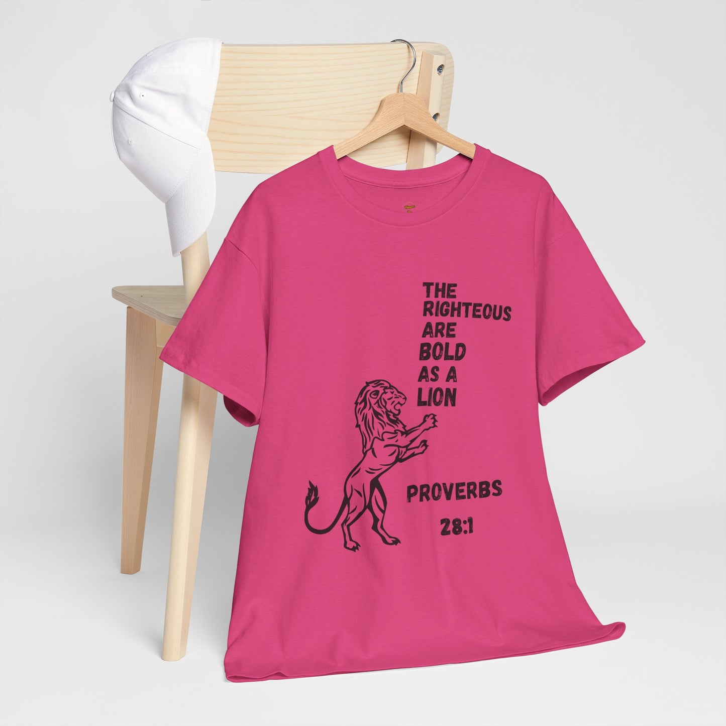 The Righteous Are Bold as a Lion Tee - Proverbs 28:1