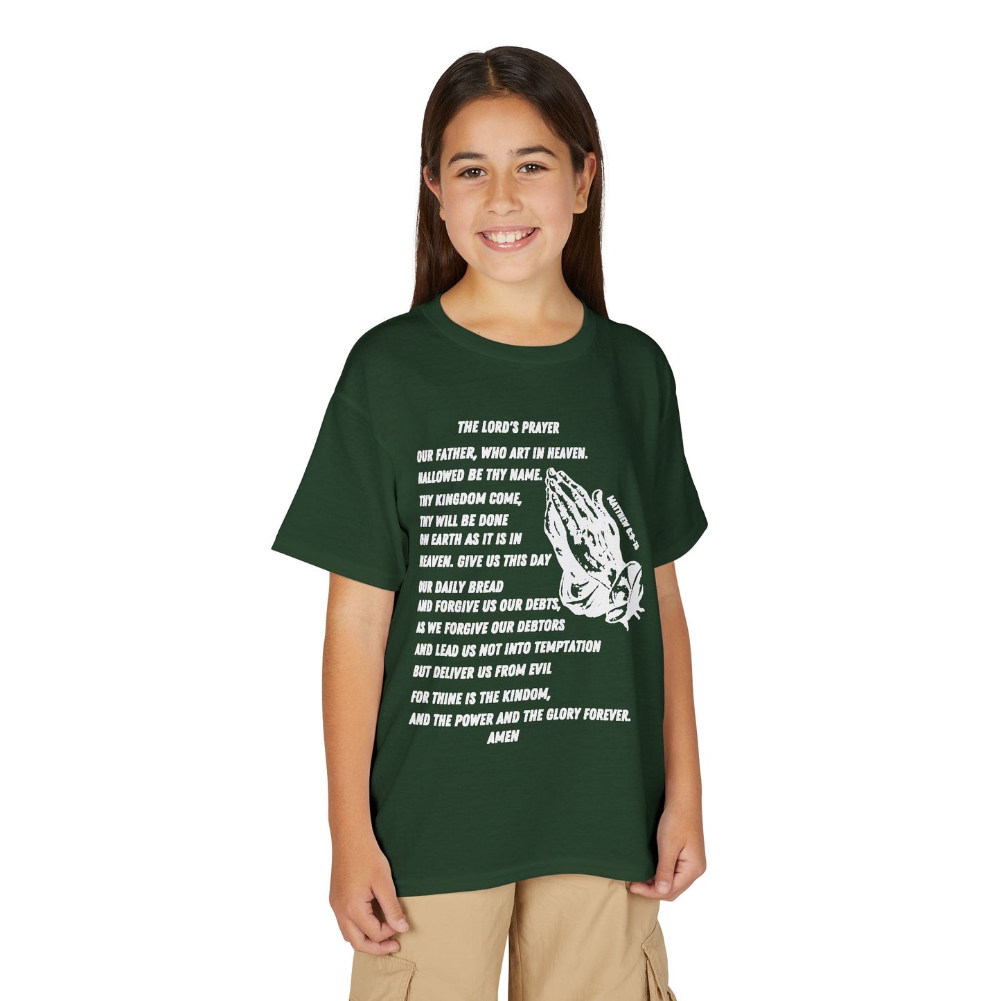 The Lord's Prayer Youth T-Shirt - White