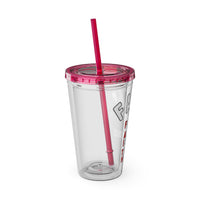 Faith "Forget About Impossible, Trust Him" 16oz Tumbler with Straw
