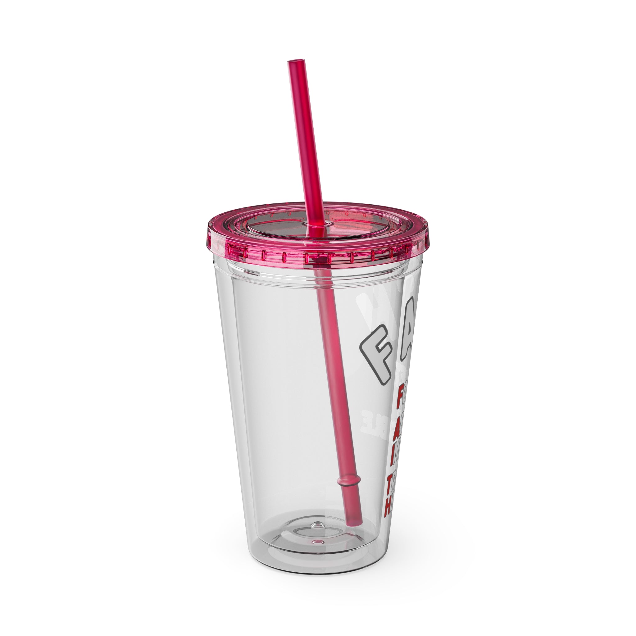 Faith "Forget About Impossible, Trust Him" 16oz Tumbler with Straw