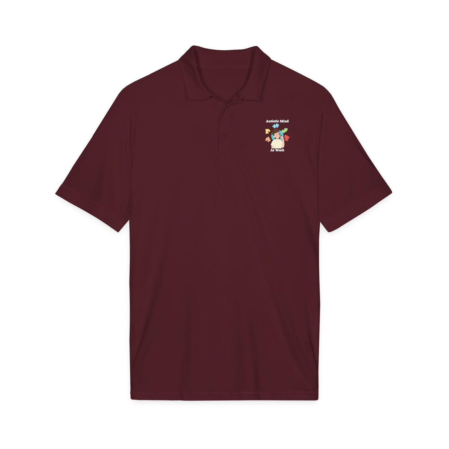 Autism Thinking Polo - White