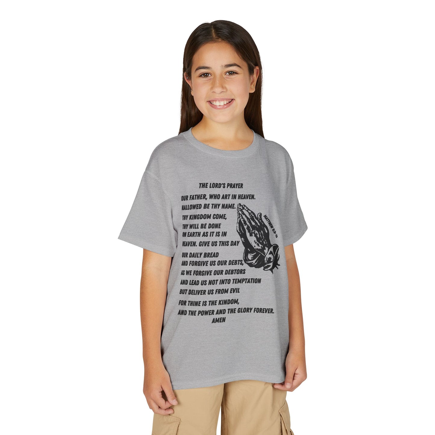 The Lord's Prayer Youth T-Shirt - Black