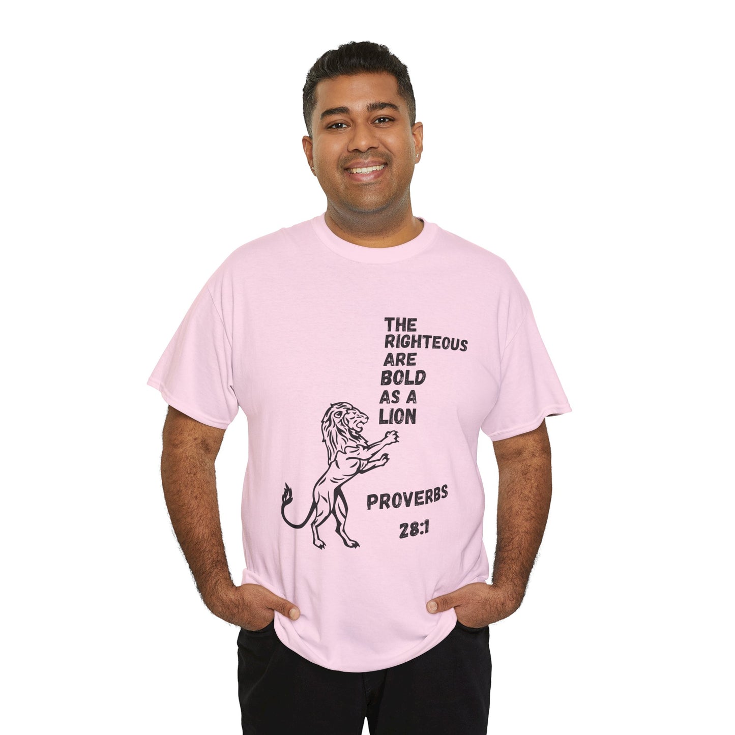 The Righteous Are Bold as a Lion Tee - Proverbs 28:1