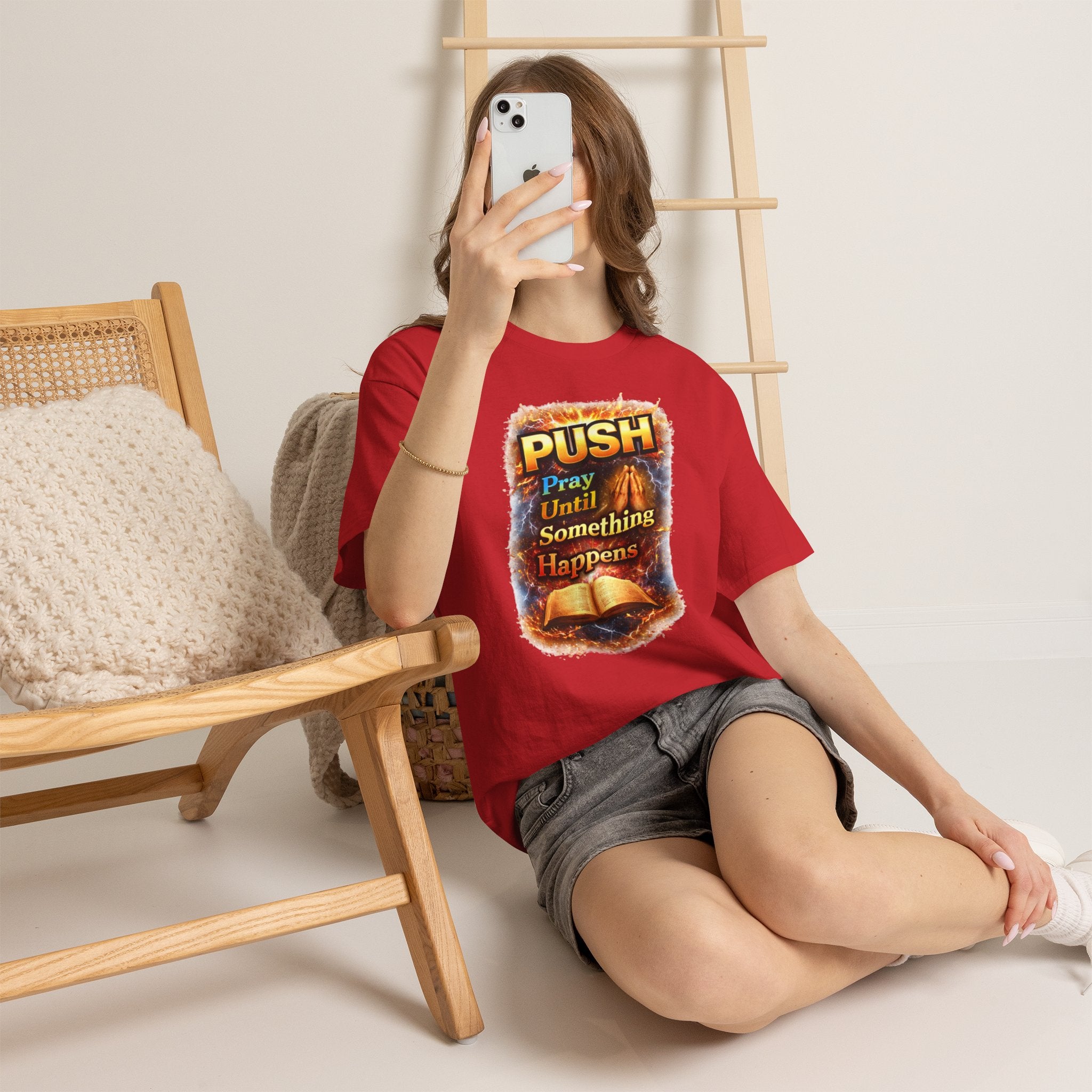 Push: Pray Until Something Happens T-Shirt — Bible 2