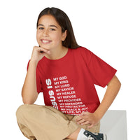 Christian JESUS IS Youth Short Sleeve - White