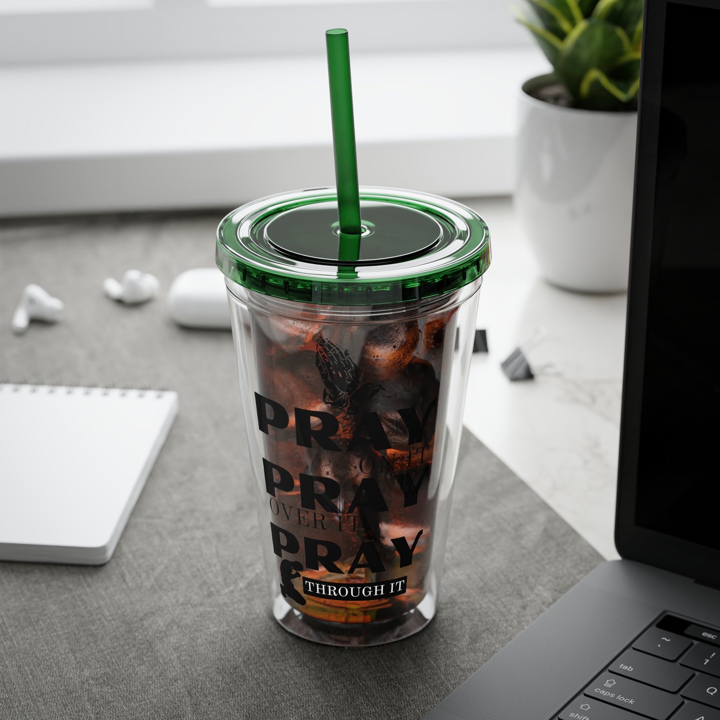 Pray On It 16oz Tumbler with Straw