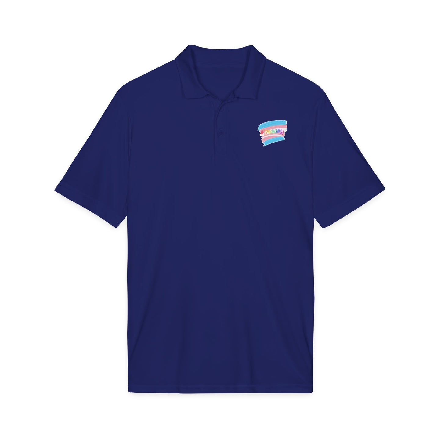 Trans Airbrush Love Wins Polo
