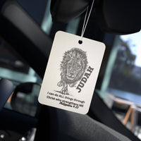 Lion of Judah Car Air Freshener — 'I can do ALL things through Christ' Inspirational Scent