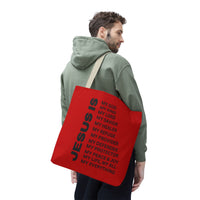 Christian JESUS IS Tote Bag - Red