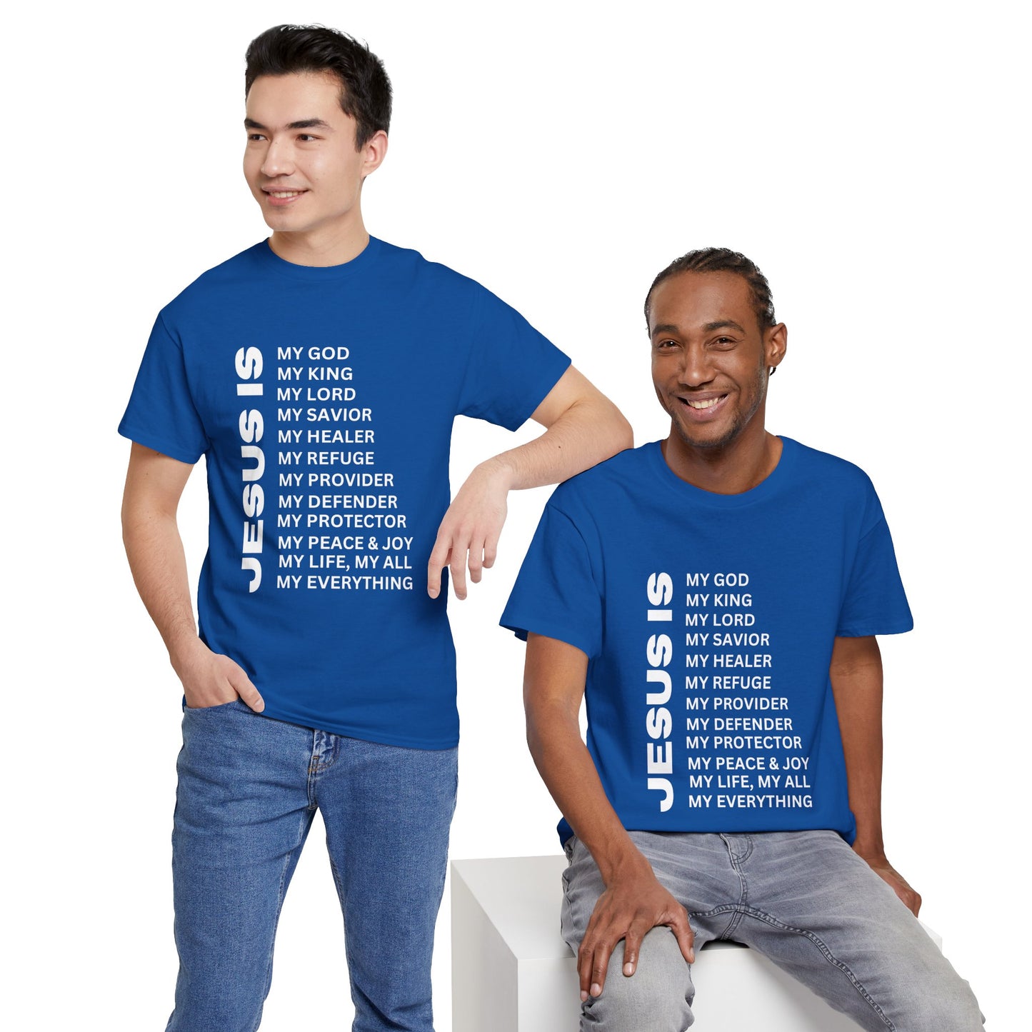 Christian JESUS IS T-shirt - White