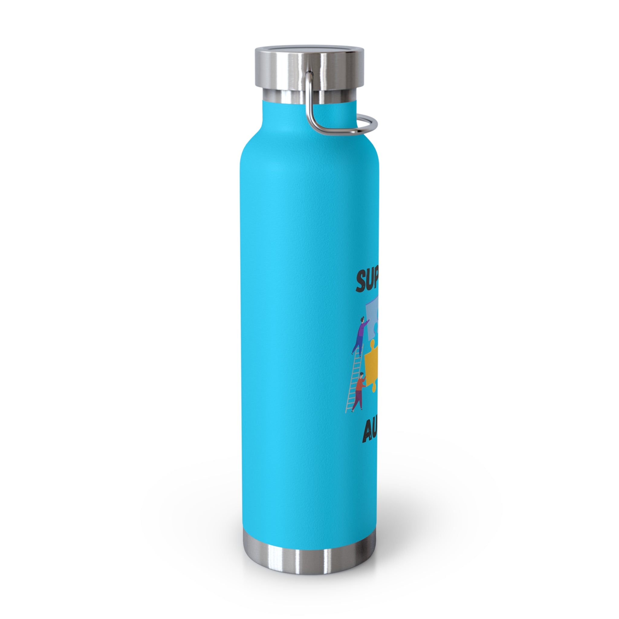 Support Autism Puzzle Piece Awareness - 22oz Insulated Water Bottle