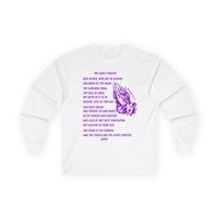 The Lord's Prayer Long Sleeve Tee - Purple