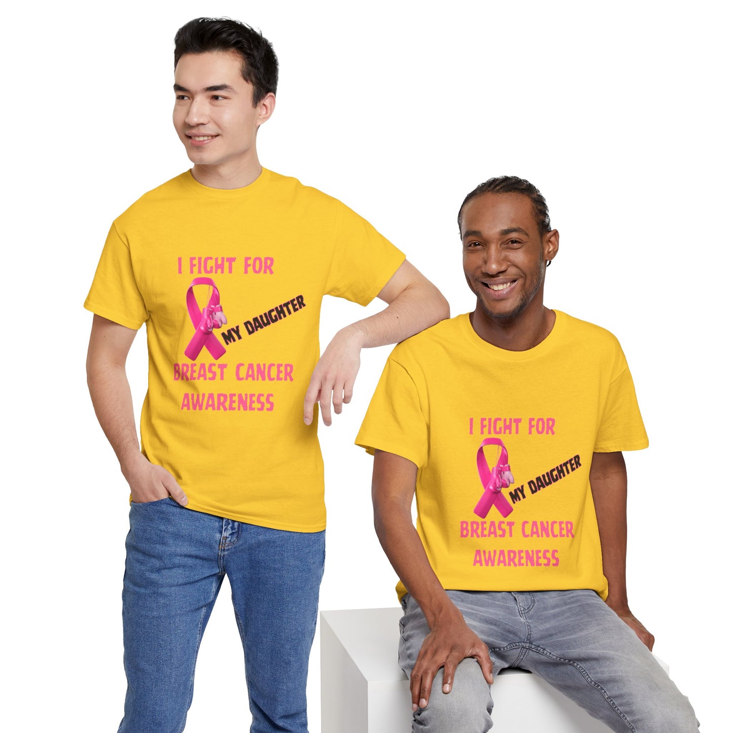 I Fight For My Daughter Pink Ribbon Shirt