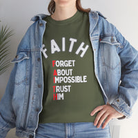Faith T-Shirt "Forget About Impossible, Trust Him" Dark