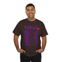 Bible Emergency Numbers Tee - Purple