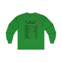 Bible Emergency Numbers Long Sleeve Tee - Black