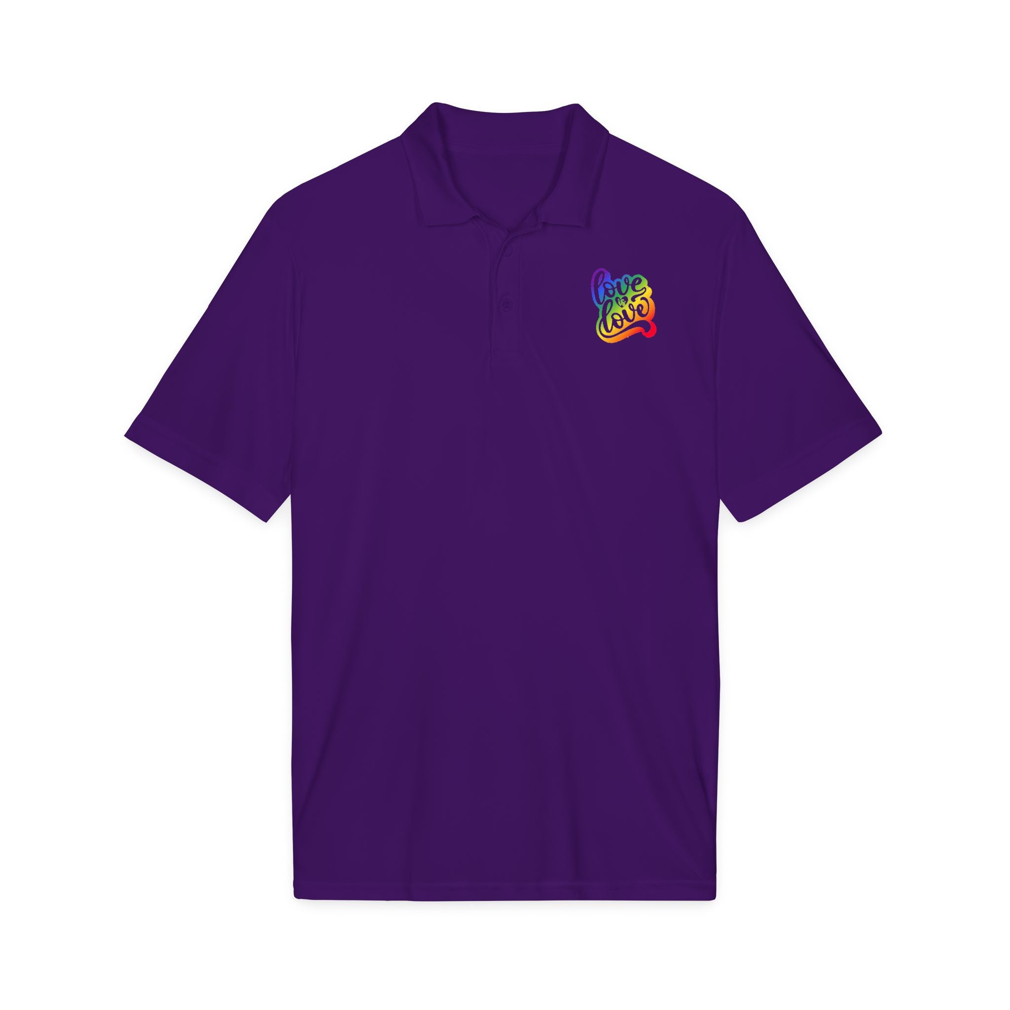Rainbow "Love Love" Polo Shirt