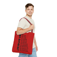 Christian JESUS IS Tote Bag - Red