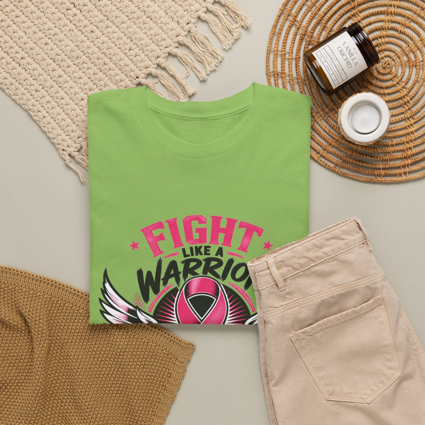 Fight Like a Warrior, Survive Like a Champion Breast Cancer Awareness T-Shirt
