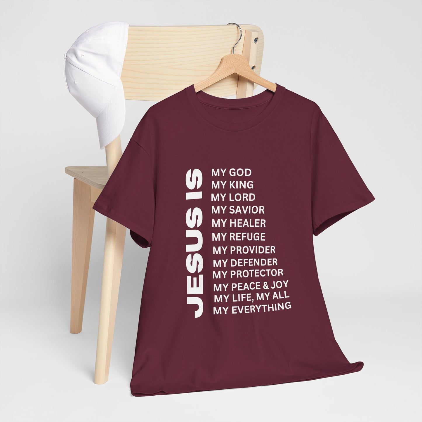 Christian JESUS IS T-shirt - White