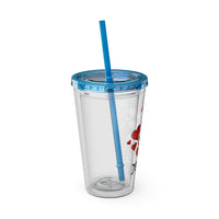 Jesus Heart Love 16oz Tumbler with Straw