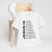 Christian JESUS IS T‑Shirt - Black