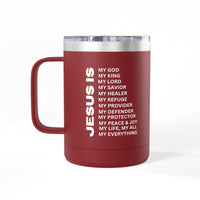 Christian Jesus Is 15oz Tumbler - White