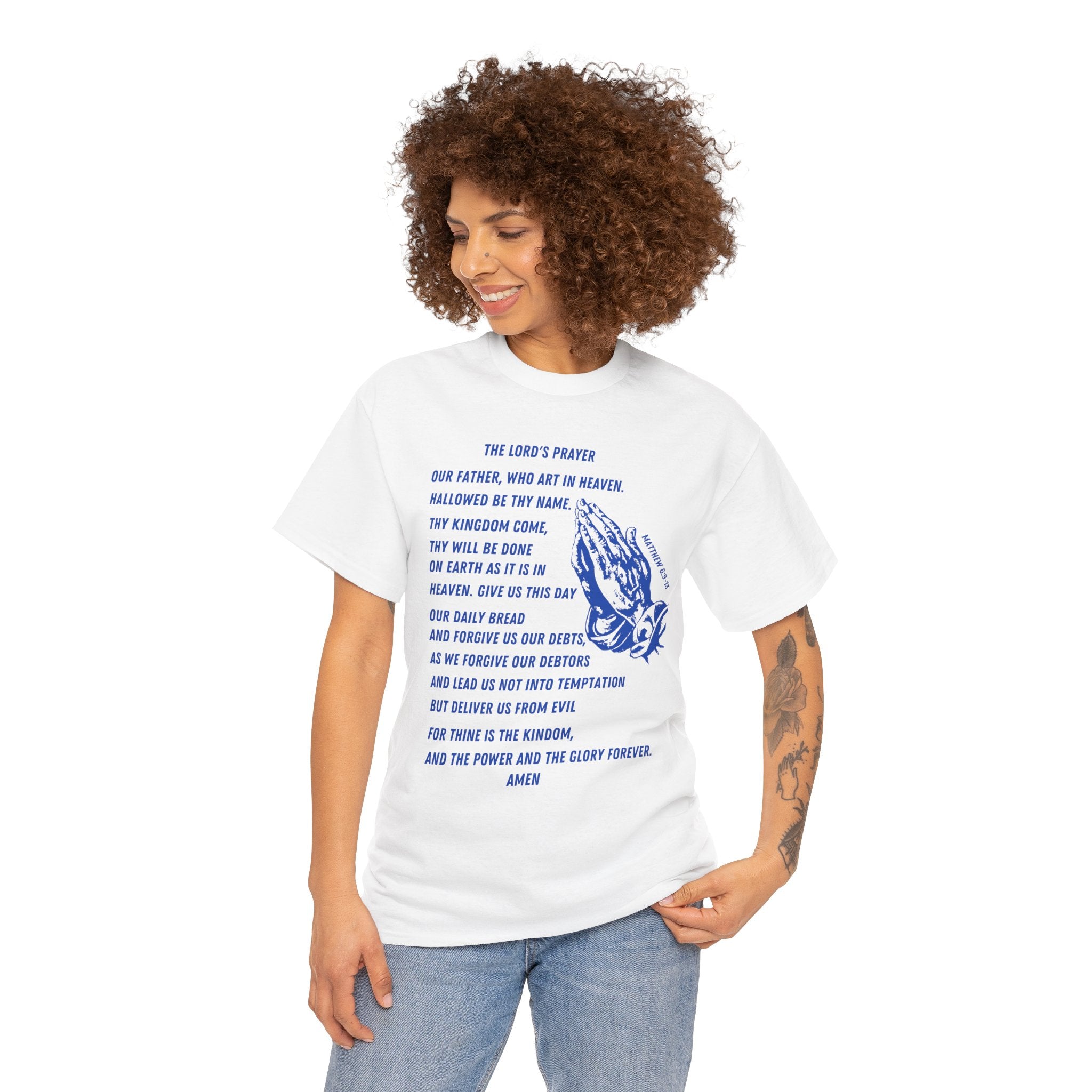 The Lord's Prayer T‑Shirt - Blue