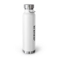 Christian JESUS IS 22oz Insulated Water Bottle - Black