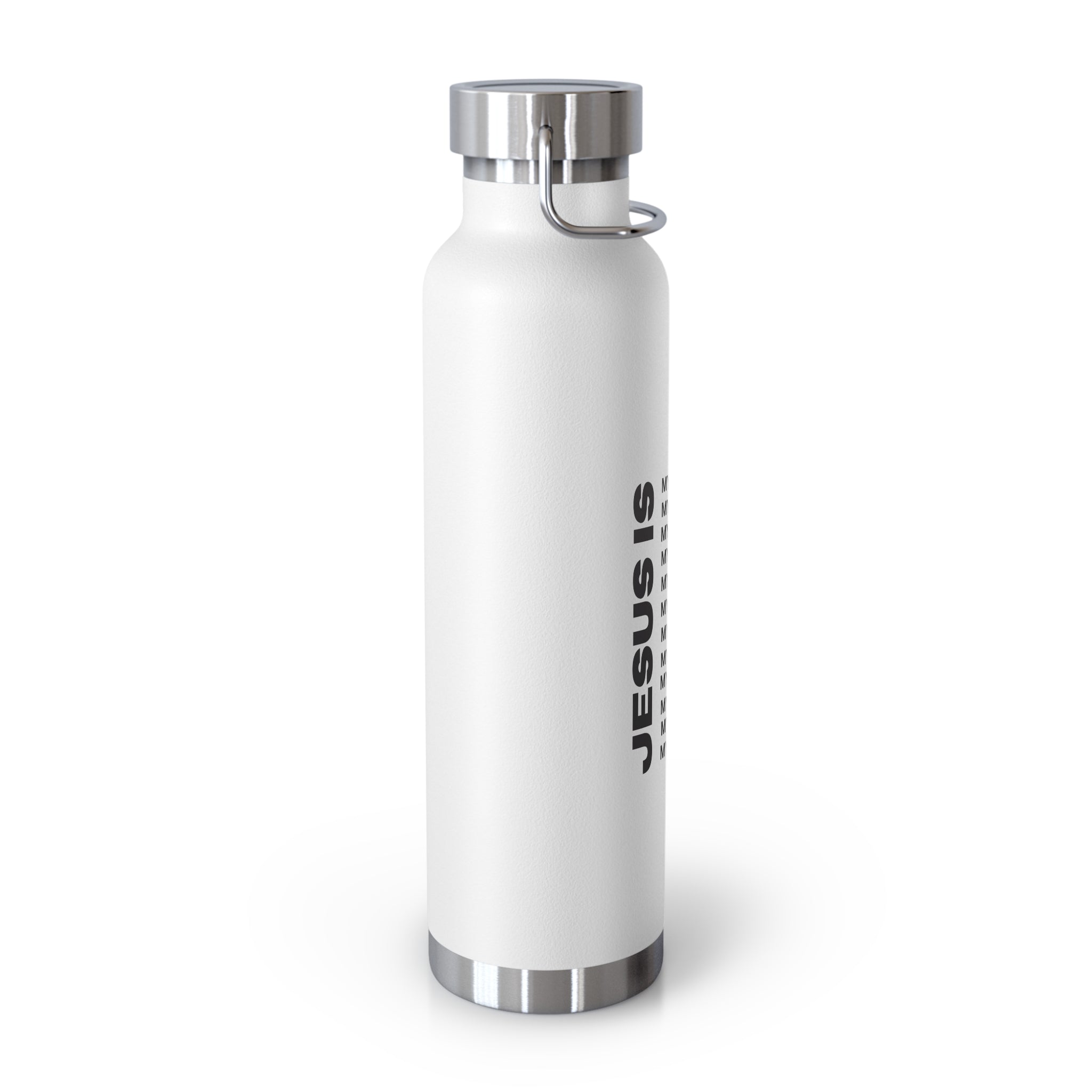 Christian JESUS IS 22oz Insulated Water Bottle - Black