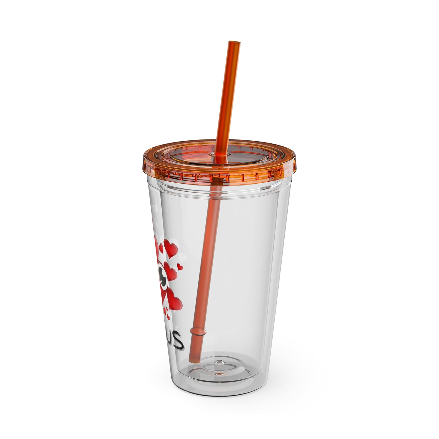 Jesus Heart Love 16oz Tumbler with Straw