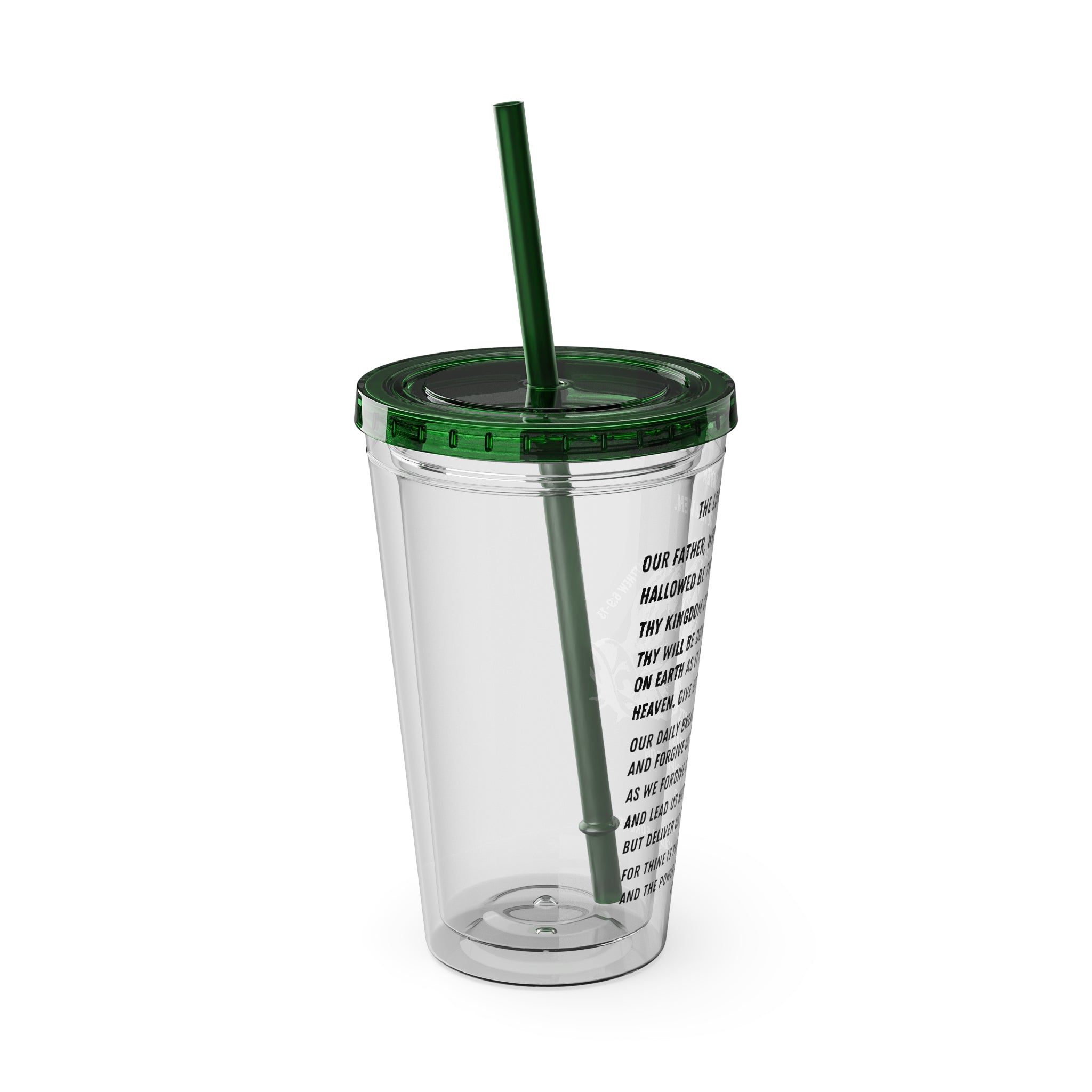 The Lord's Prayer 16oz Tumbler with Straw