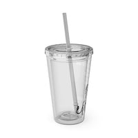 "The Righteous Are Bold as a Lion" 16oz Inspirational Tumbler with Straw