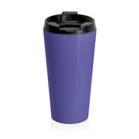 Christian JESUS IS Blue Stainless Steel Travel Mug - Blk