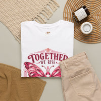 Together We Rise Breast Cancer Awareness T-Shirt — Fight Hope Cure Tee