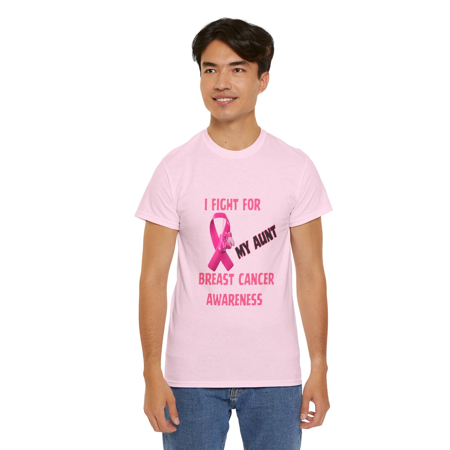 I Fight For My Aunt Pink Ribbon Tee