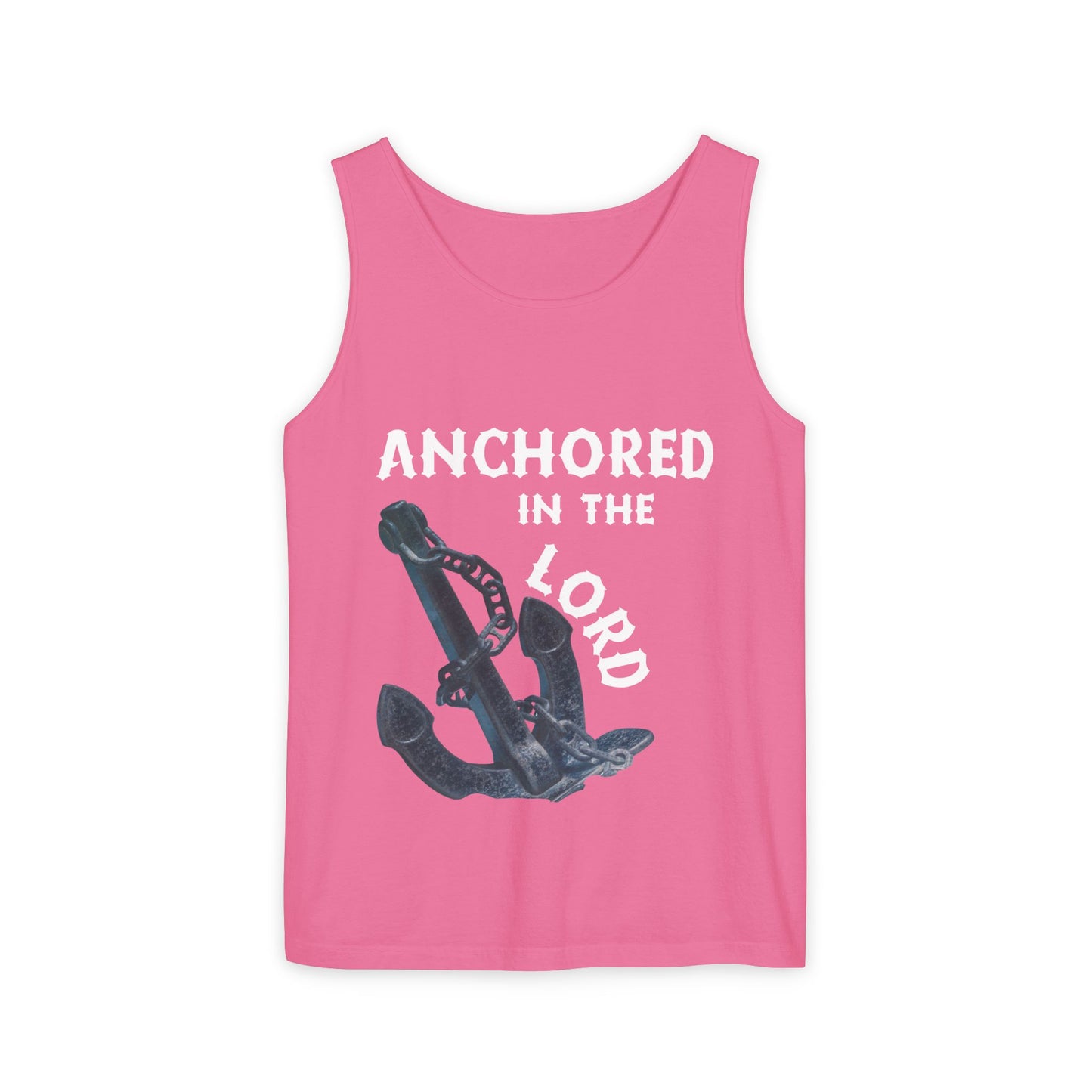Anchored in the Lord Tank Top - White