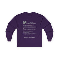 10 Commandments Long Sleeve - White