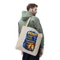 Push Pray Until Something Happens Sand Tote Bag - Hands