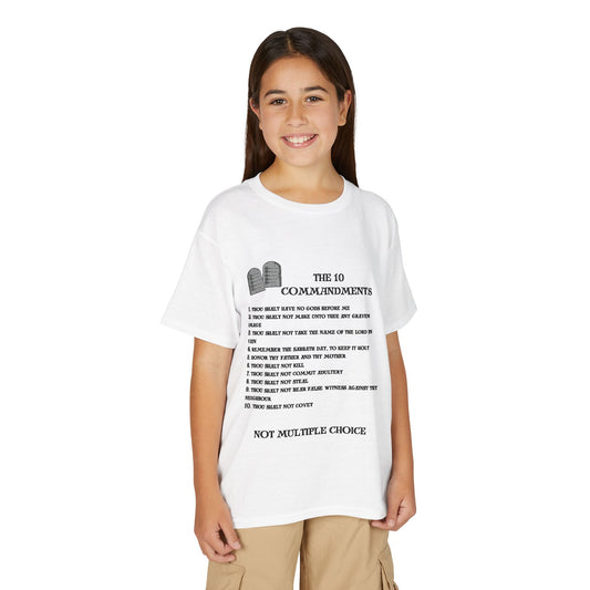 10 Commandments Youth T-shirt - Black
