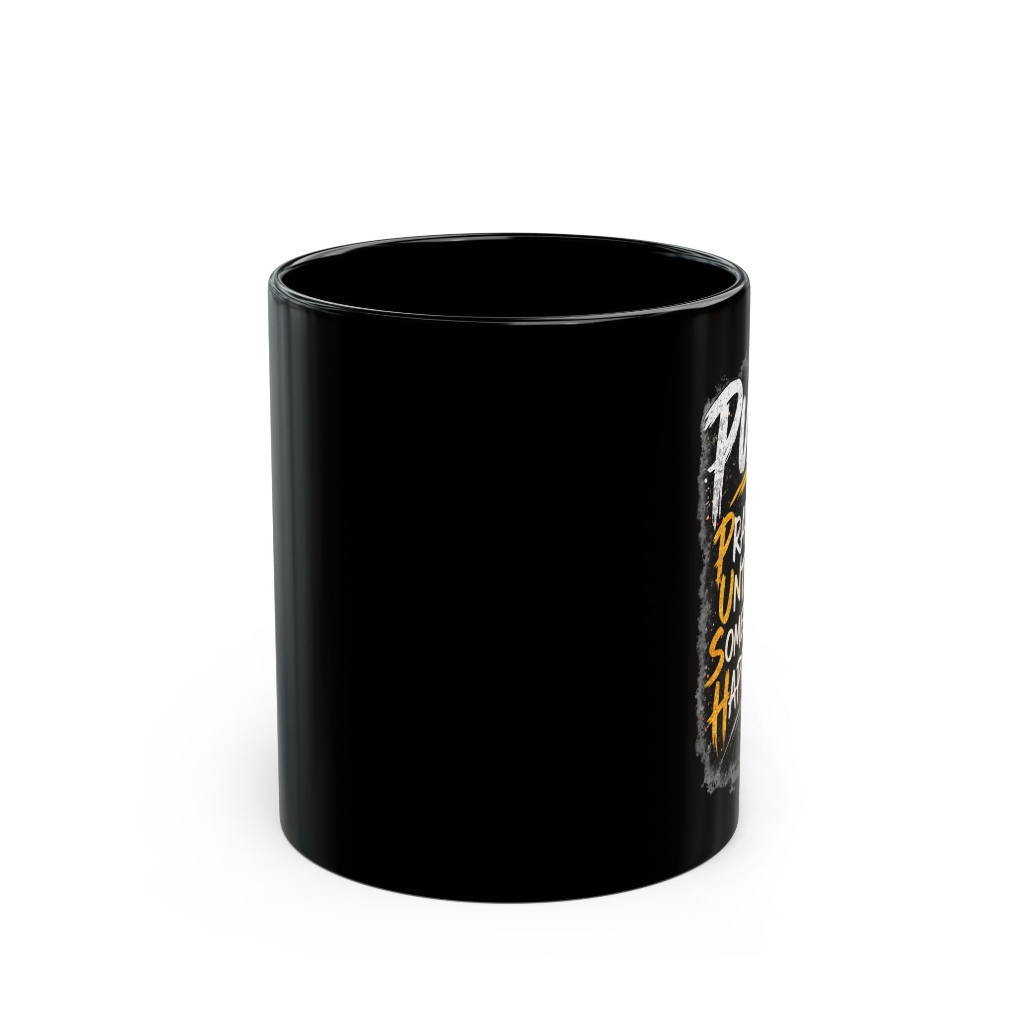 Push Black Coffee Mug — (11oz & 15oz)